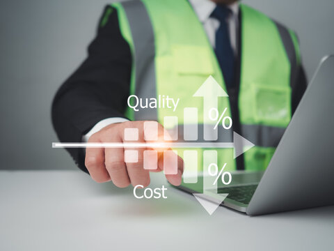 Cost and quality control, Construction planning, Structural calculation, Construction cost planning, Architect or engineer working with quality control and cost reduction, Cost calculation.