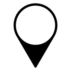 Location or map pin icon symbol. vector illustration