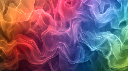 Obraz premium Abstract colorful smoke and light in motion background. generative ai