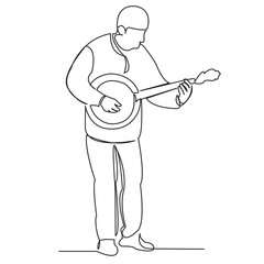 man plays a musical instrument_01