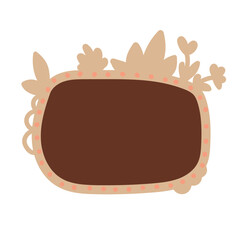 Boho and Hippie style illustration. Vector.