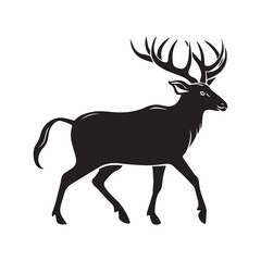 deer silhouette vector