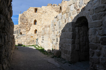 View at the fort of Karak in Jordan