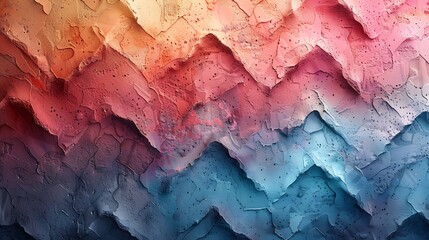 A vibrant design featuring soft pastel chevron stripes on a textured fabric background, creating a cozy, homey feel. The chevrons are in light pastel colors, enhancing the richly textured fabric.