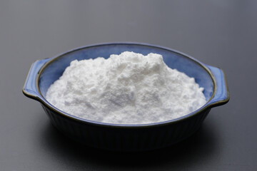 Bowl of baking soda, Sodium bicarbonate powder
