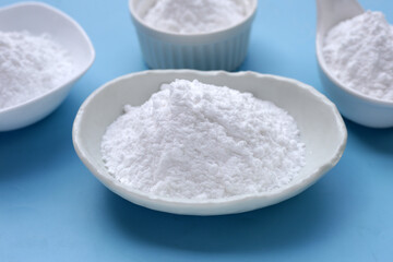 Bowl of baking soda, Sodium bicarbonate powder