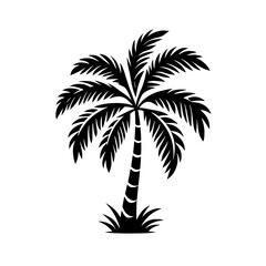 palm tree logo vector illustration isolated