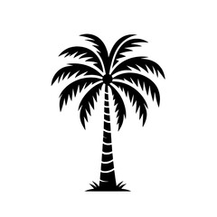 palm tree logo vector illustration isolated