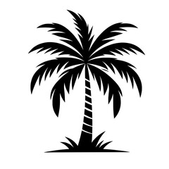 palm tree logo vector illustration isolated