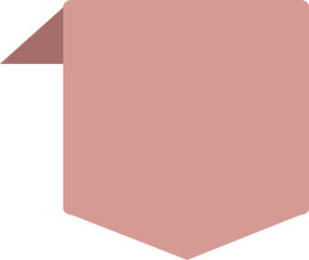 Vintage ribbon banner in modern simple flat design. Vector illustration