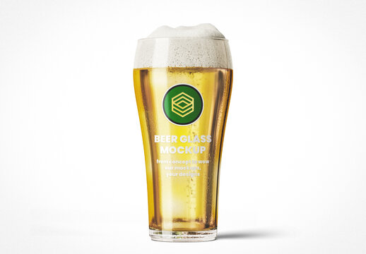 Classic Beer Glass Mockup