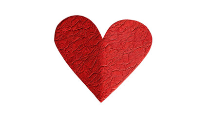 Fototapeta premium Red heart on a transparent background