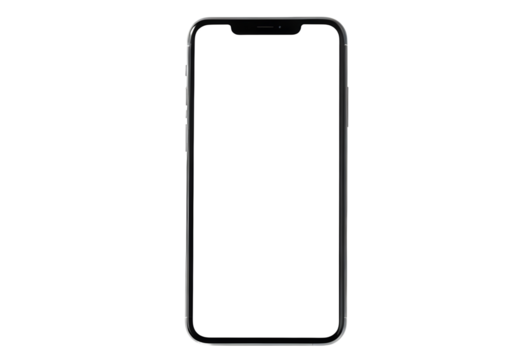 smartphone isolated on white background