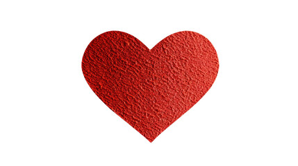 Fototapeta premium Red heart on a transparent background