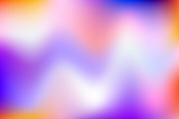 Abstract color gradient background. Liquid mesh wavy blurred texture. Bright vector multicolor dynamic design. Modern smooth iridescent futuristic backdrop.