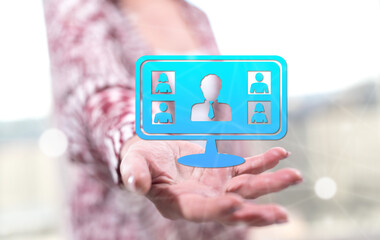 Concept of online meeting