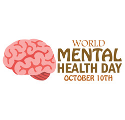 World Mental health day design. October 10th