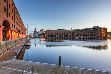Sunrise Albert Dock Liverpool England