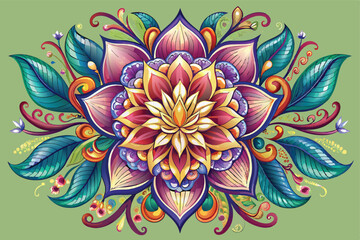 Radiant Floral Ornament