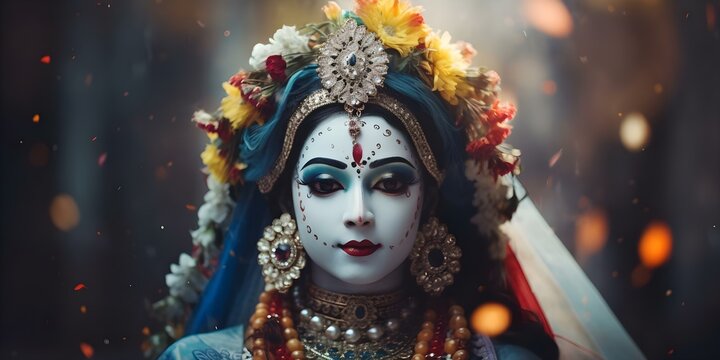Krishna Hindu deity and divine avatar revered as a supreme figure. Concept Hinduism, Religion, Deity, Hindu Avatar, Krishna
