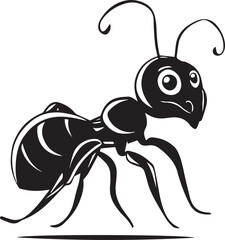 ant cartoon coloring page vector