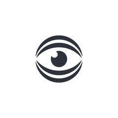Eye, vision logo design
