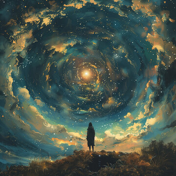 way to other wold appear  in sky
