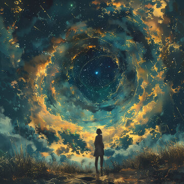 way to other wold appear  in sky