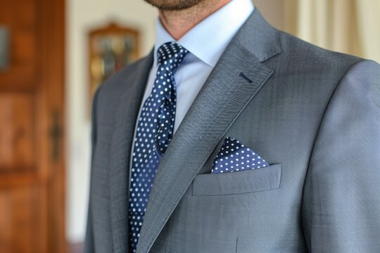 Suit. Close-up Portrait of a Businessman in Smart Business Suit