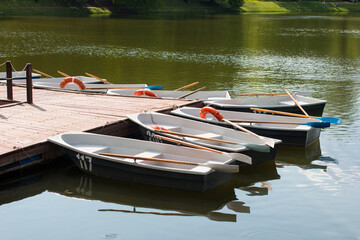 boat station, rental and rental of boats for a walk on the lake. Rest