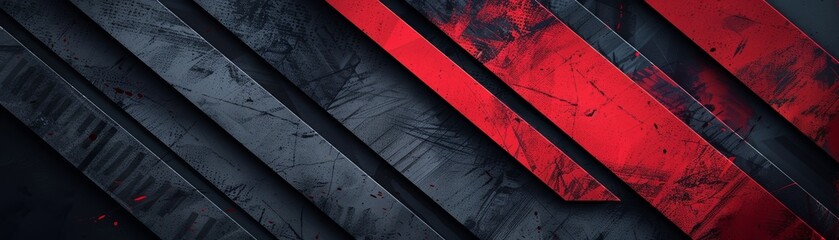 Abstract diagonal lines in red and blue, modern background.