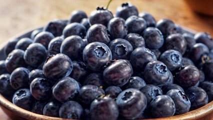 Summer symphony of taste: Blueberries in an organic ballet of antioxidants, vitamins and natural light - From glossy reflection to culinary masterpieces