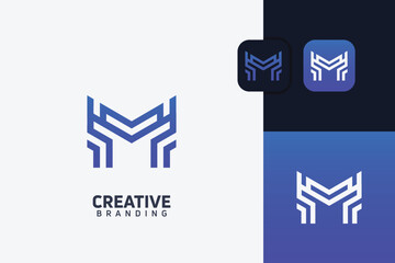 Obraz premium M Letter Trademark Brand Logo