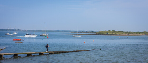 Malahide, Ireland - May 11 2022 "Coast of North Dublin, Ireland"