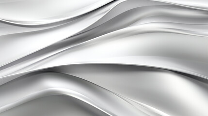 Obraz premium Abstract silver metallic join lines on white background