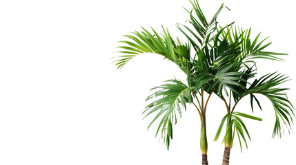 Fototapeta premium Palm tree on a transparent background