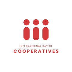International Day of Cooperatives, flyer, banner background design vector