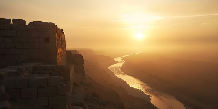 Settlements of Ancient Mesopotamian Civilizations Along the Tigris and Euphrates Rivers in Iraq. Concept Ancient Settlements, Mesopotamian Civilization, Tigris and Euphrates Rivers, Iraq_HISTORY