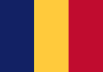Chad flag illustrator country flags
