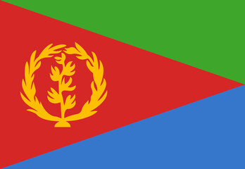 Eritrea flag illustrator country flags