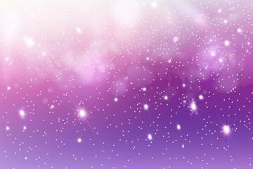 Purple gradient background with stars and bokeh