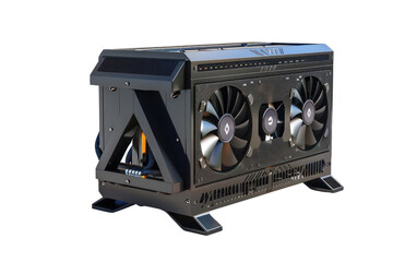 High-performance external GPU enclosure with advanced cooling system, perfect for enhancing graphics quality and computing power.