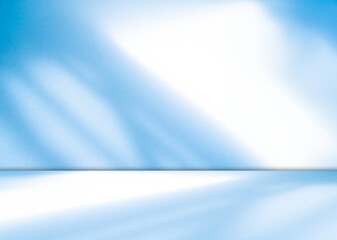 Blue Background for Presentation Abstract Studio Cyan Template Business Kitchen House Table Building Light Spaec Wall Interior Room Plant Shadow Window Desk Floor Bar Concrete Gradien Stone Podium