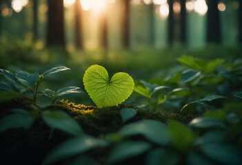 Heart of Nature - A heart that symbolizes the deep connection and love for nature