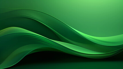 Fototapeta premium Abstract organic green lines as wallpaper background illustration
