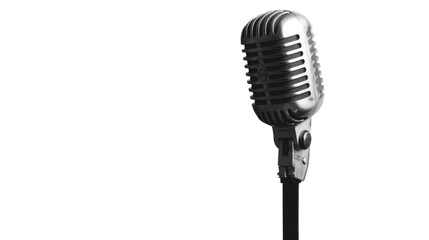 Fototapeta premium Microphone on transparent background