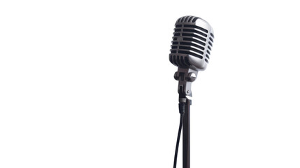 Obraz premium Microphone on transparent background