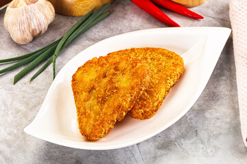 Fried potato hash brown snack