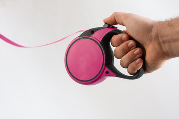 tape Measure Dog Leash with Retainer, Animal Accessories