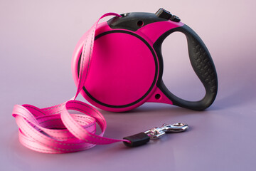 tape Measure Dog Leash with Retainer, Animal Accessories